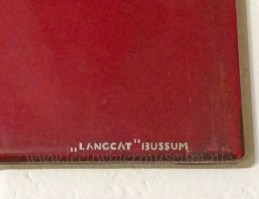 emaille bord rechthoek rood leeuw bier versie 1 detail